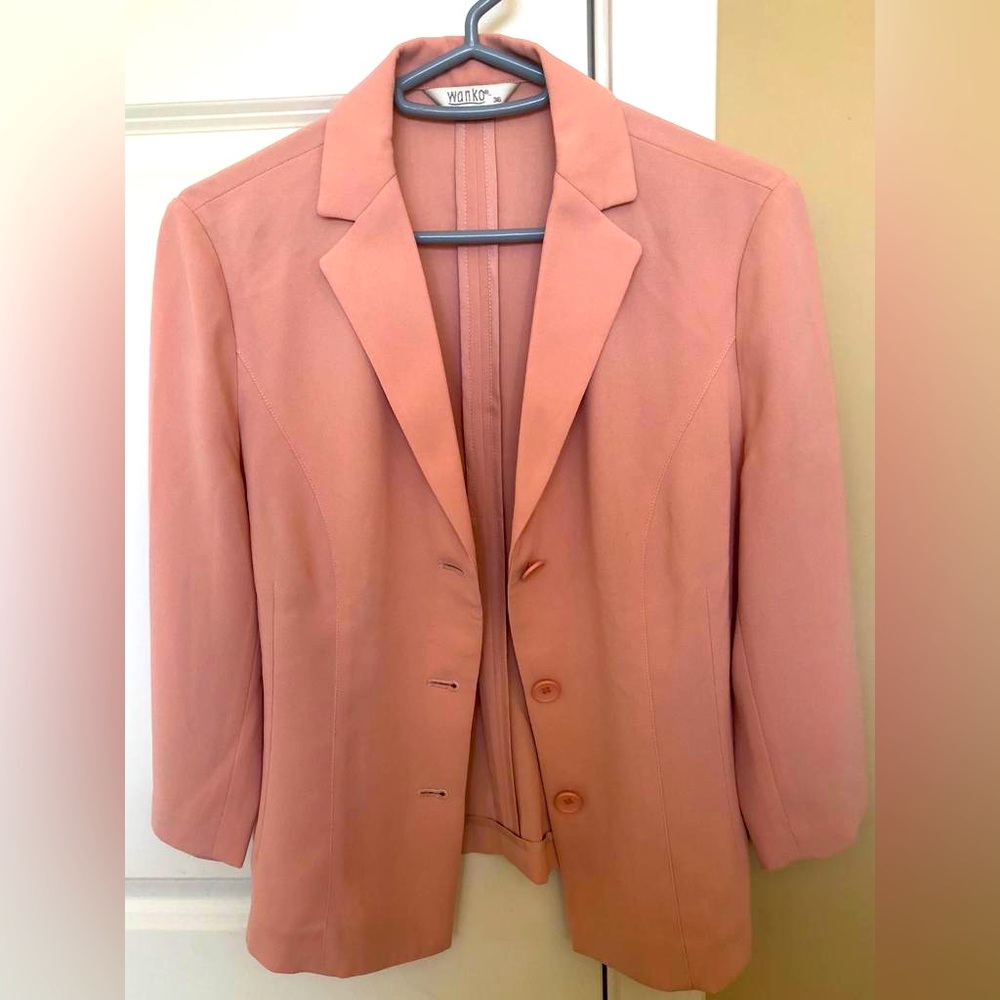 Wanko Women Pink Blazer Size 36